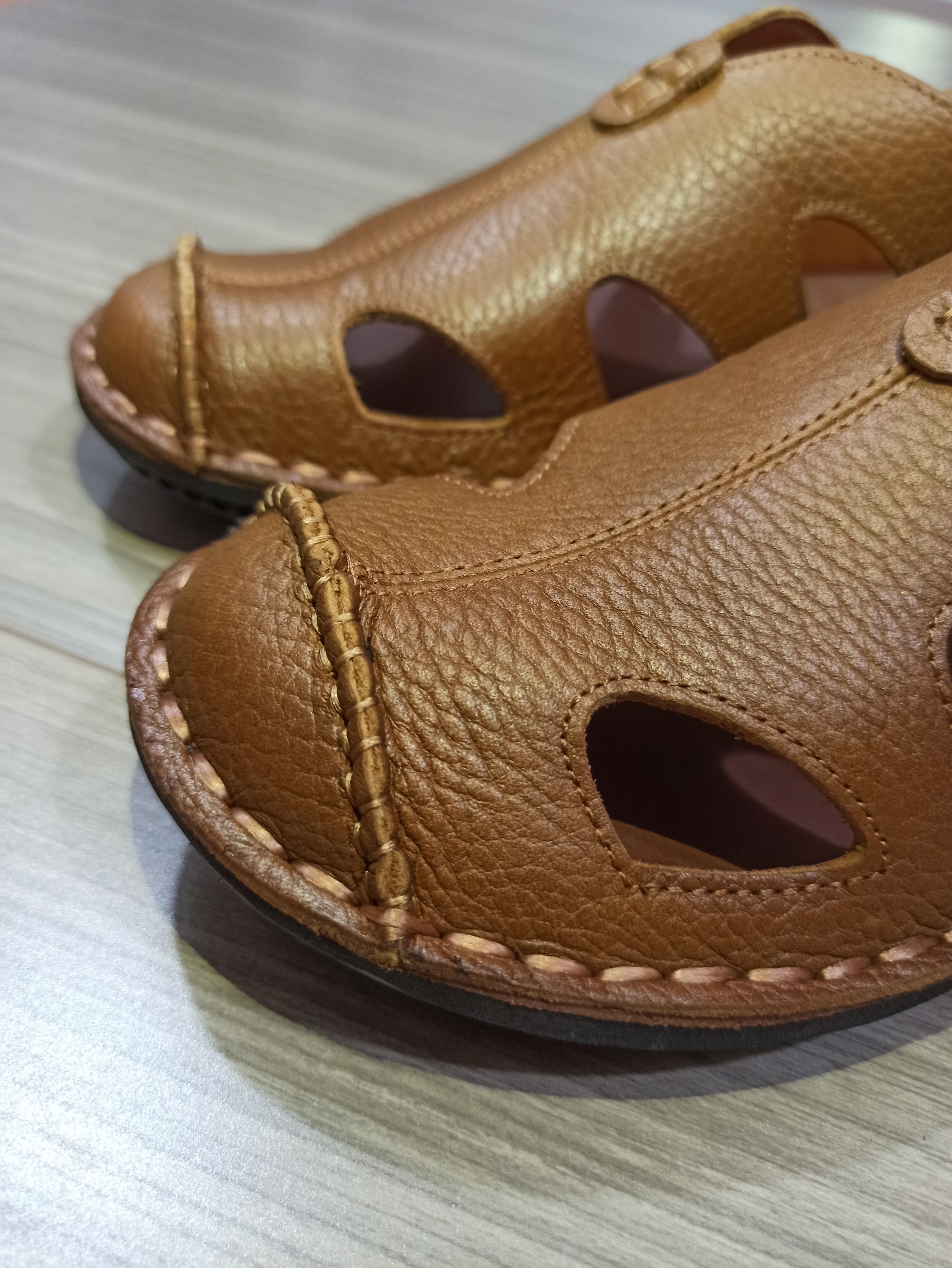 Giày Rọ Nam Da Bò màu Vàng - bảo hành 24 tháng