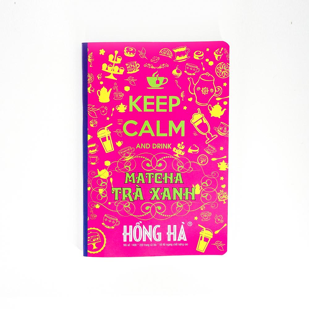 Vở kẻ ngang 200 trang Keep Calm Trà Xanh 1400