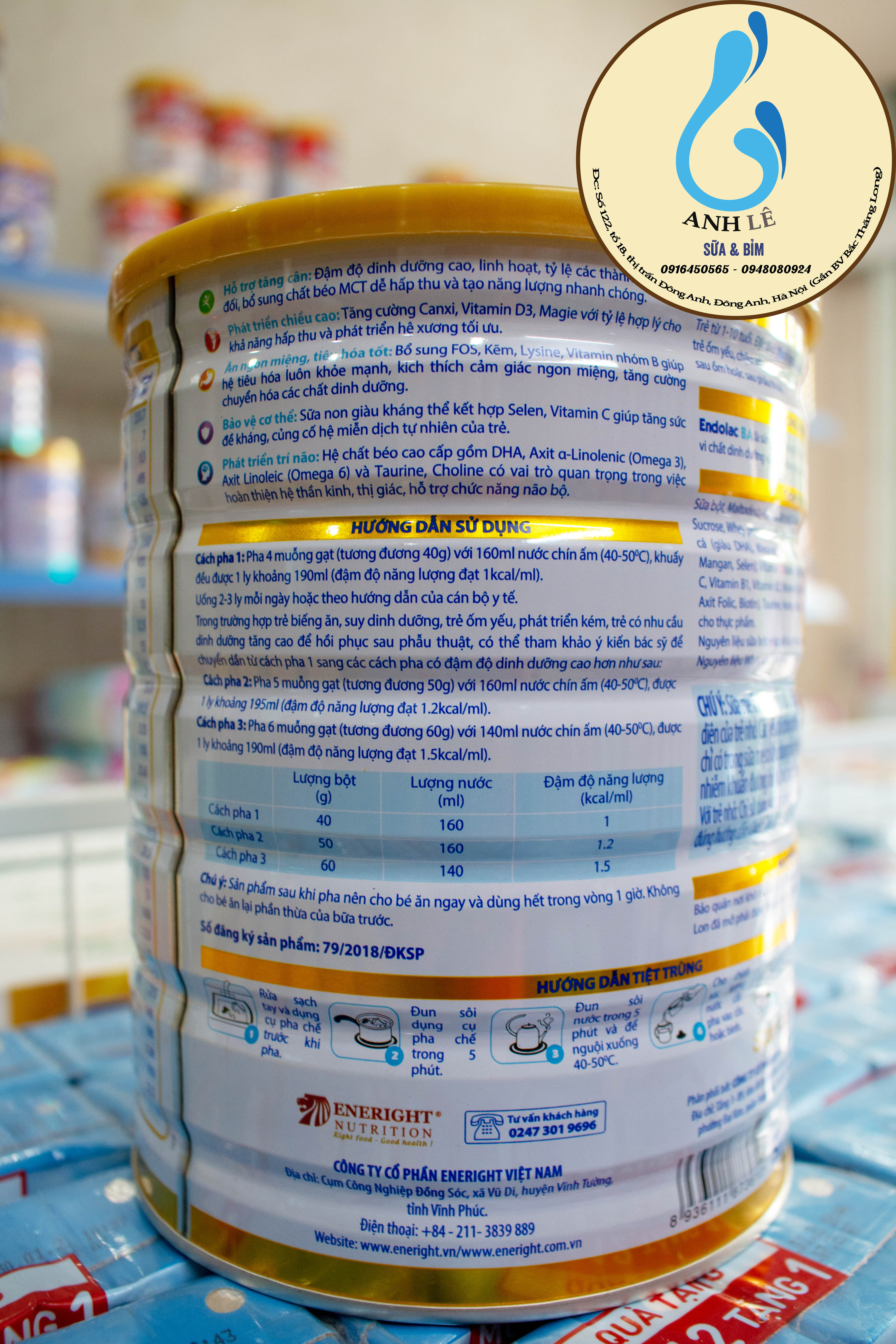 Sữa bột Endolac BA 400-900g