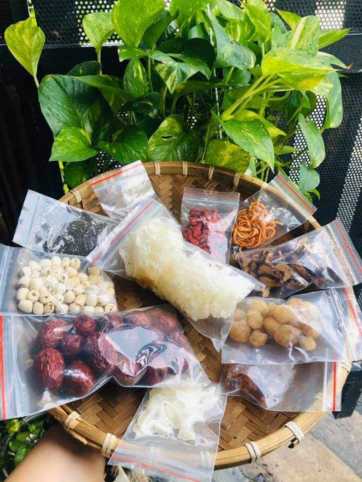 Combo 3 set chè dưỡng nhan 12 vị [ SET LỚN 500G ]  [ TẶNG KÈM TÁO TRÁI MỖI SET ]
