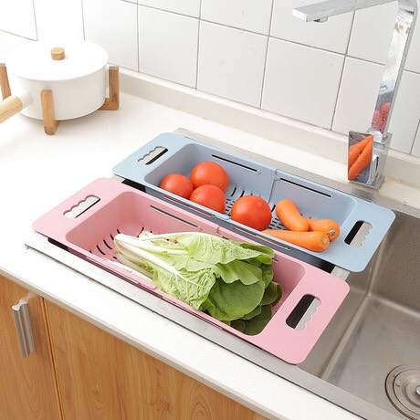 Rổ gác bồn rửa chén gấp gọn thông minh