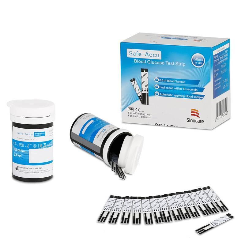 Hộp 25 Que thử Đường Huyết Sinocare Safe Accu