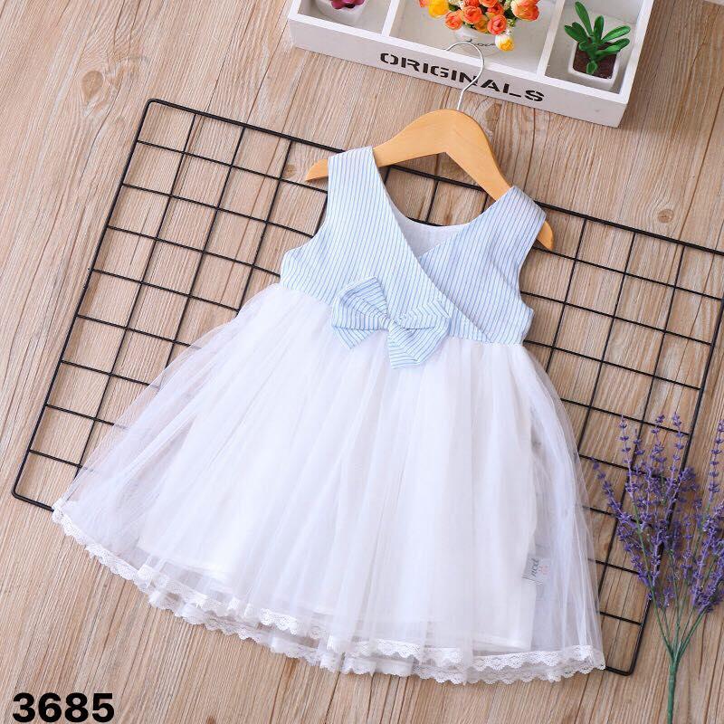 [HCM]Đầm voan nơ sát nách