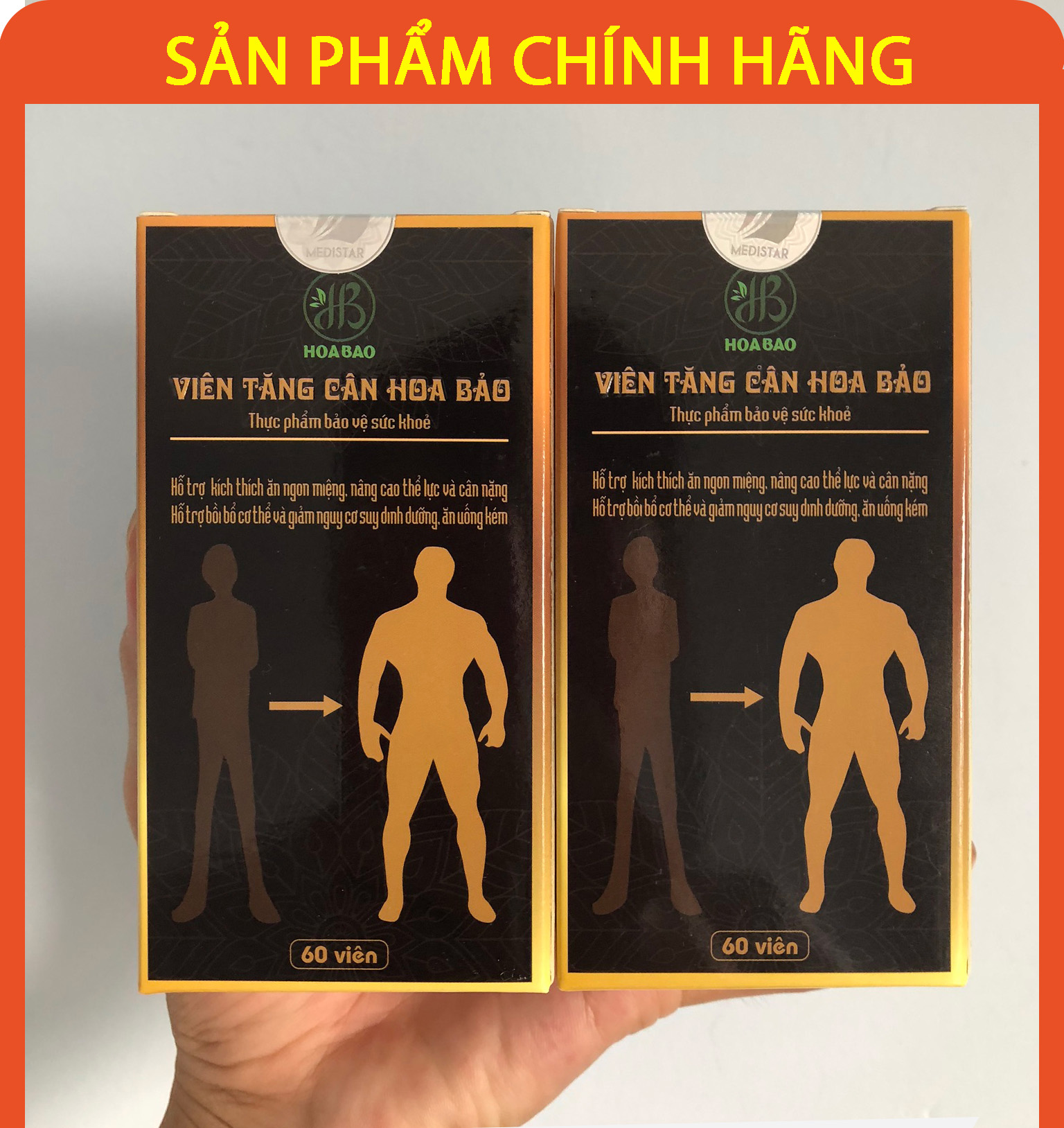 [HCM][combo 2 hộp] Viên tăng cân Hoa Bảo