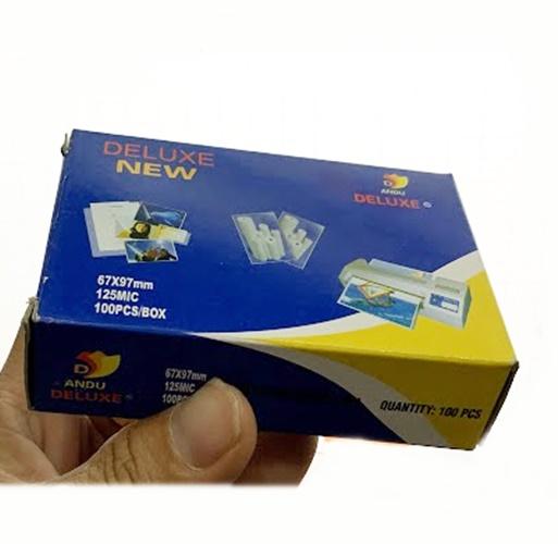Nhựa ép Plastic Chứng Minh 125Mic 67x97mm