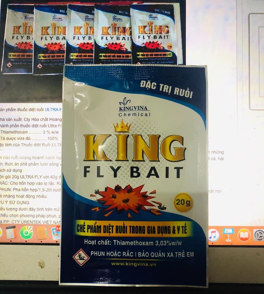 [Hoàn Tiền 10%] Thuốc diệt ruồi King Fly Bait - Vua diệt ruồi hiệu quả - diệt ruồi tận gốc không mùi dùng cho gia đình và nhà hàng quán ăn
