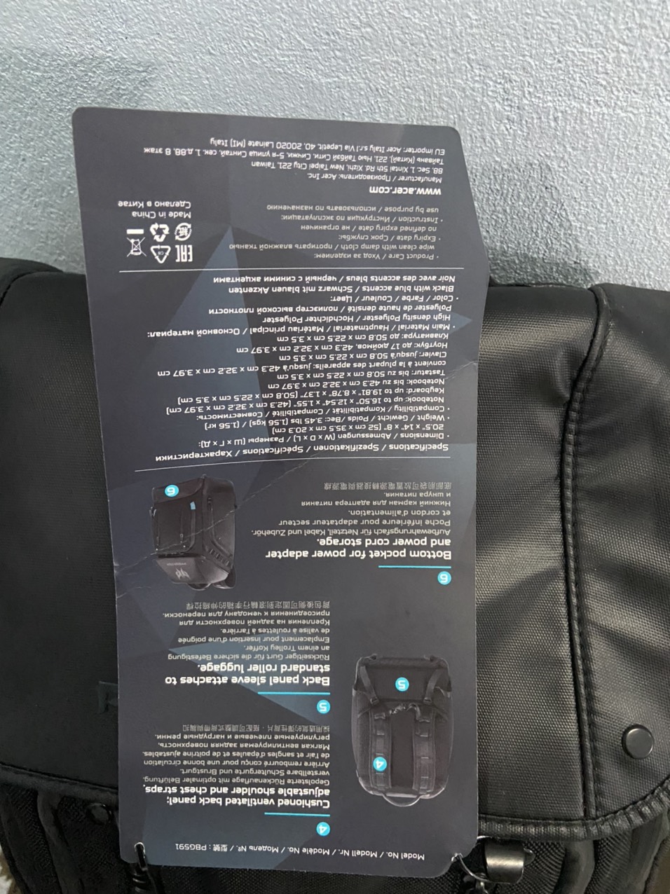 [HCM]Balo Acer Predator Notebook Gaming Utility Backpack