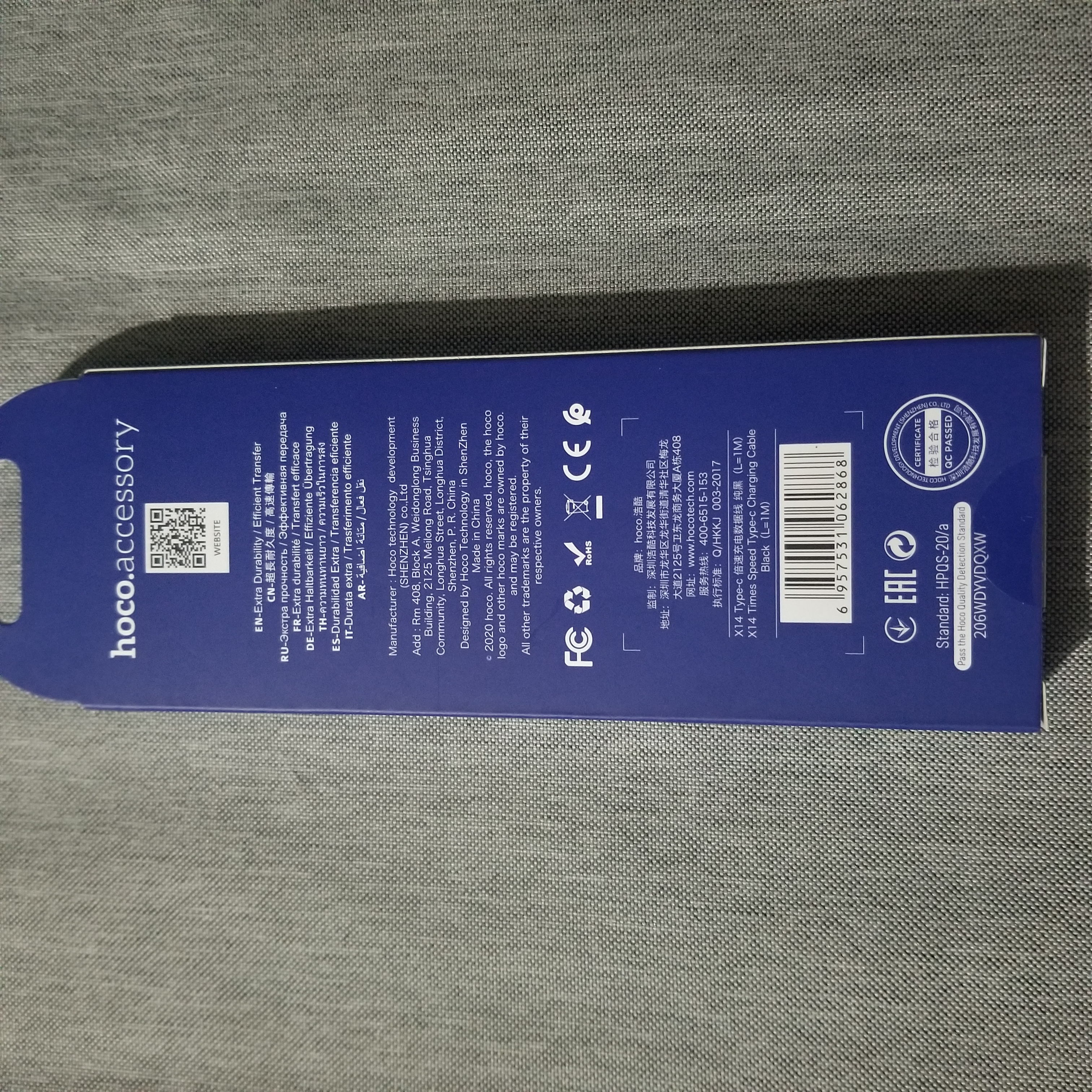 [Thương Hiệu HOCO] Cáp sạc Hoco X38 Lightning(2.4A, Sạc nhanh,  1 Mét)  - màu ngẫu nhiên
