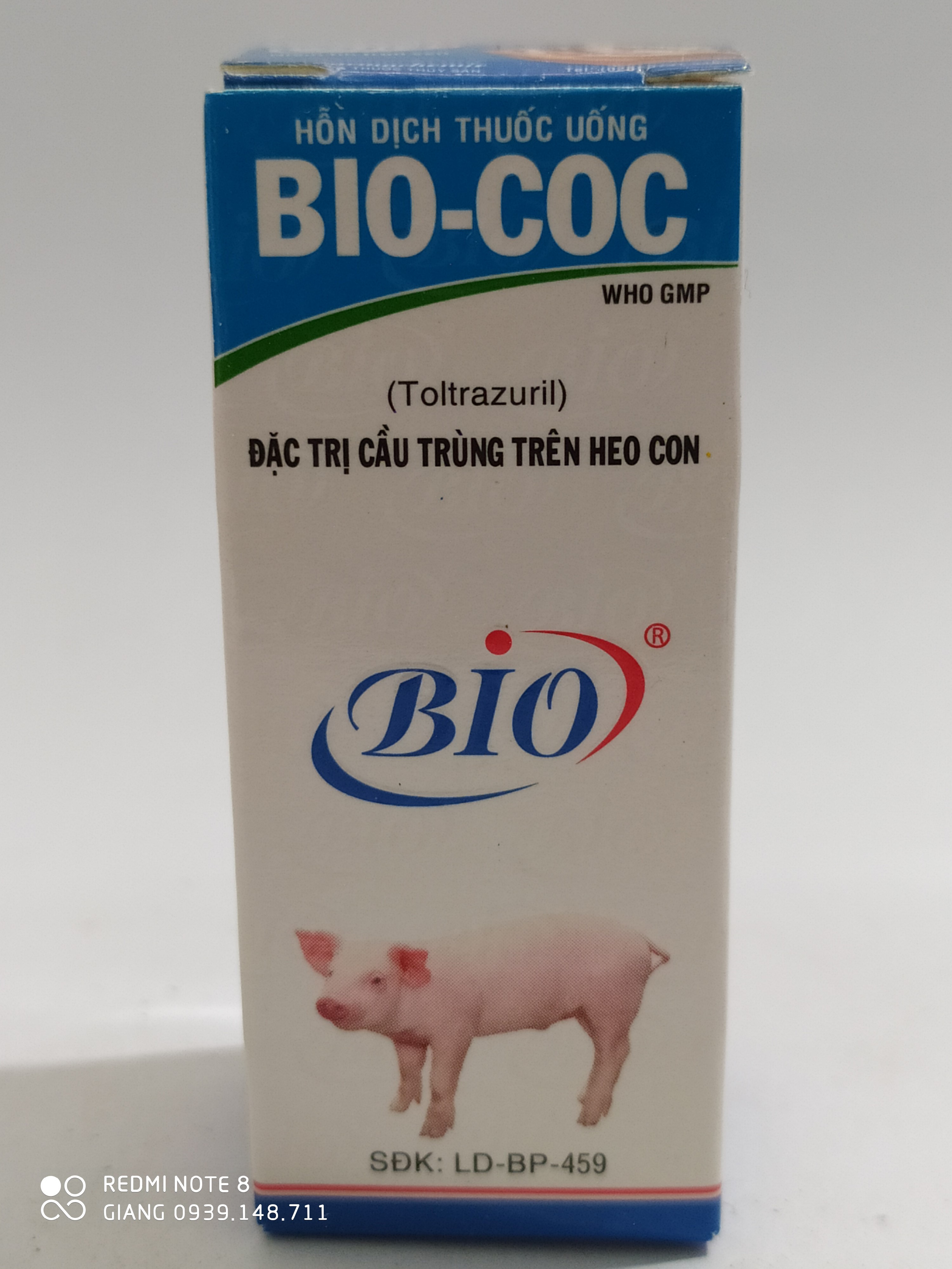 2 chai cầu trùng bio coc lọ 10ml