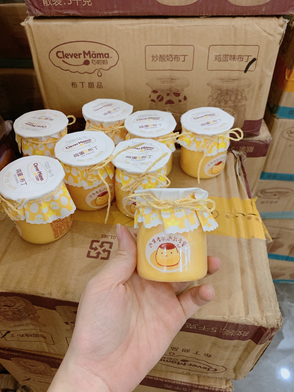[HOT 2020] Thạch vị trứng caramen Pudding Clever Mama Egg
