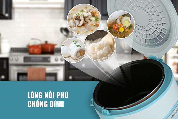 Nồi cơm điện chống dính Lock&Lock EJR446BLU 1.8L - Công suất 700W