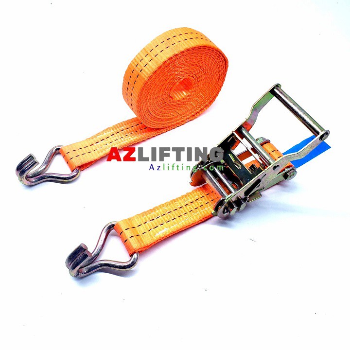 Ratchet tie down 25x5m J hook