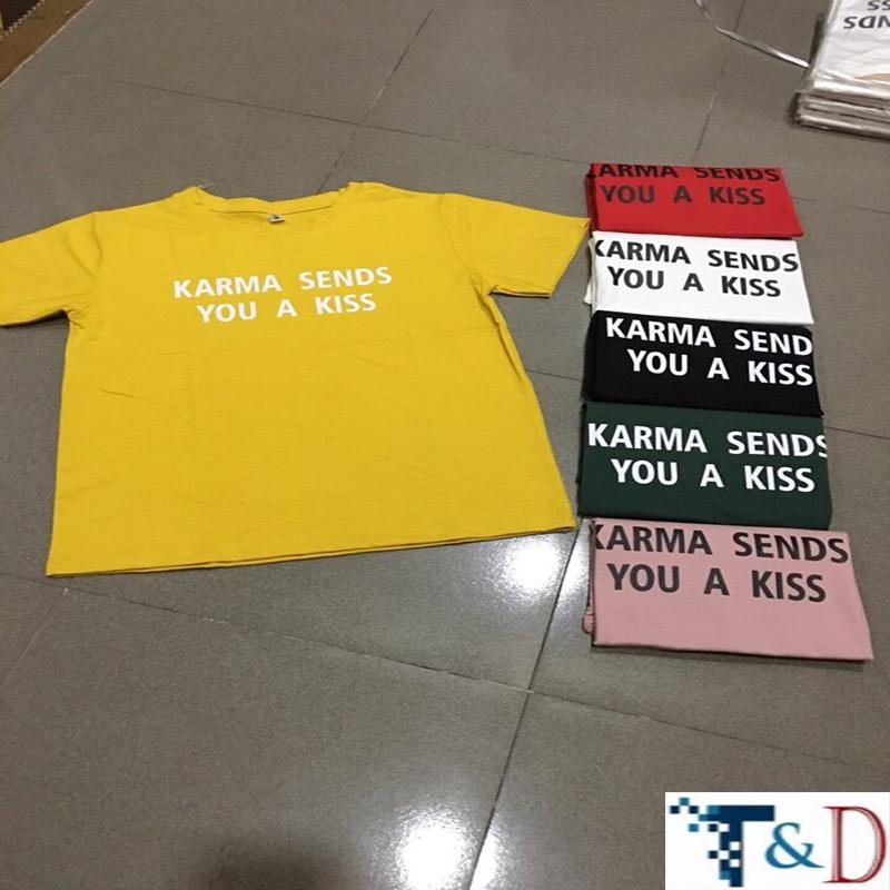 [HCM]ÁO THUN NỮ KISS THỜI TRANG NHIỀU MÀU