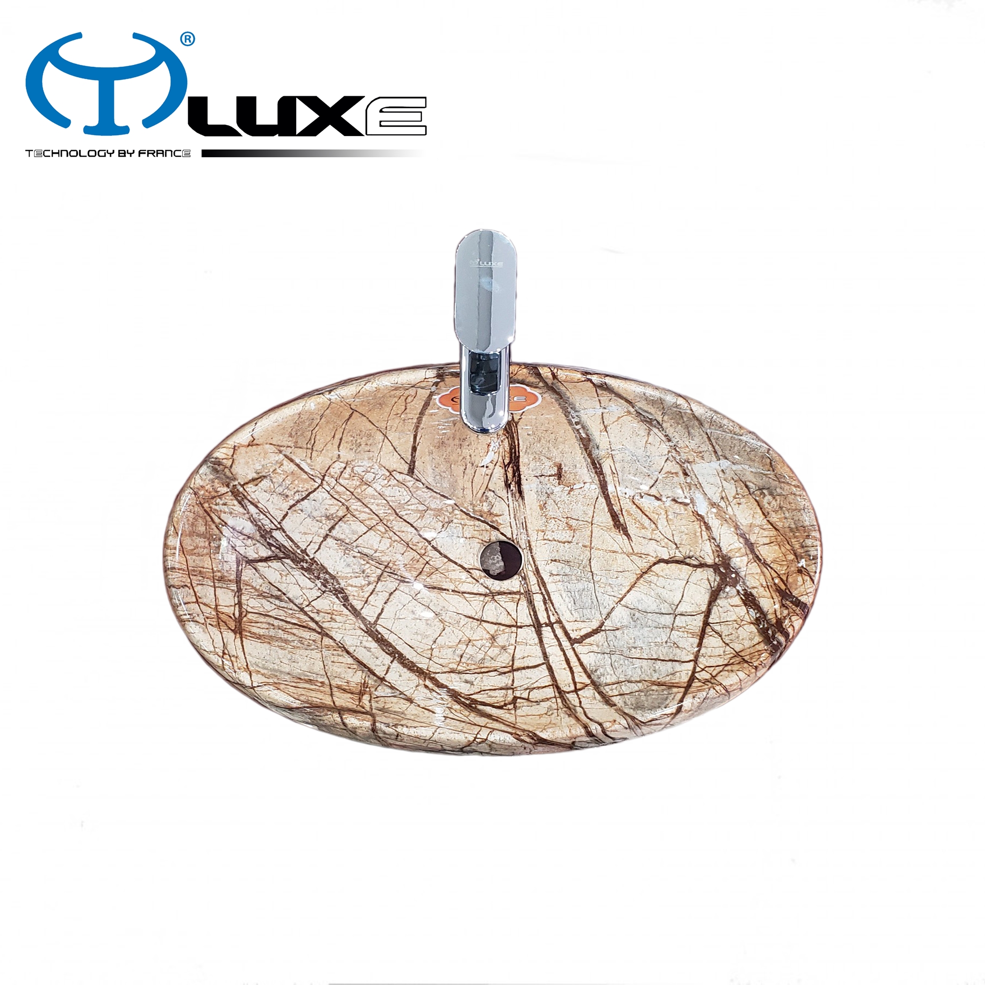 Chậu Lavabo vân đá cao cấp LUXE C105