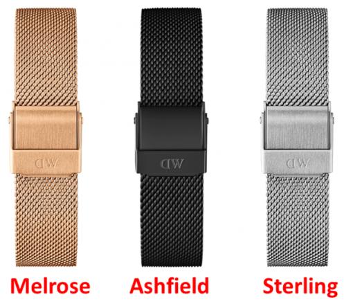 Dây lưới đồng hồ DW Petite Case 32mm, 36mm, 40mm
