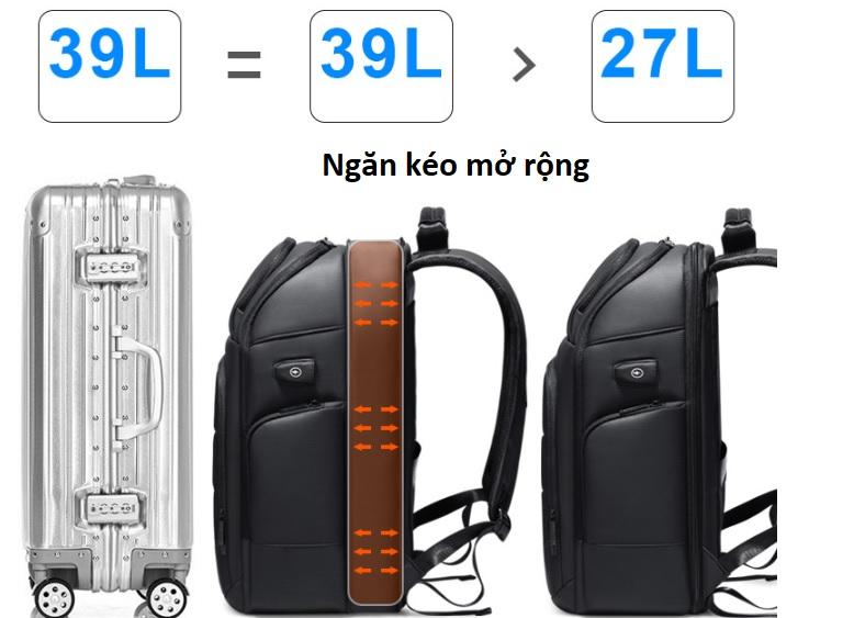 Balo laptop chống thấm cao cấp Rowe R5029 ( có ngăn mở rộng)