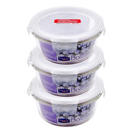 Hộp thủy tinh chịu nhiệt cao cấp Lock&Lock Boroseal LLG831 650ml - Sử dụng trong lò vi sóng