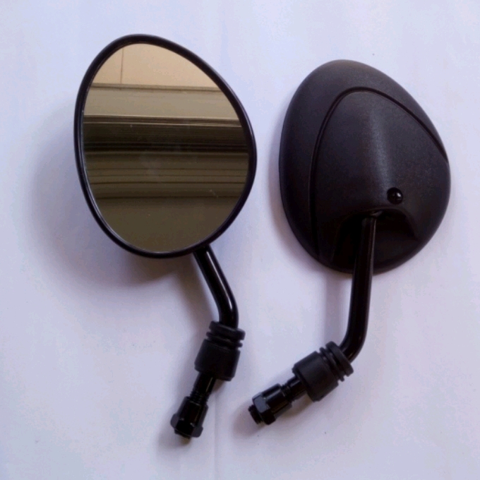 GƯƠNG TRÒN LÁ, MÀU ĐEN ( GIÁ 1 ĐÔI- Chân 8 ly) GẮN XE MÁY THỜI TRANG CHẤT LƯỢNG CAO