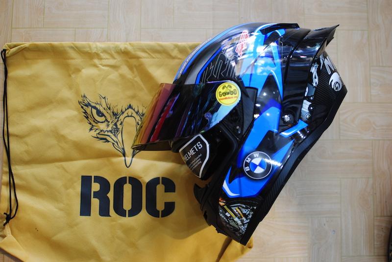 Mũ bảo hiểm fullface 2 kính roc 03 tem bmw