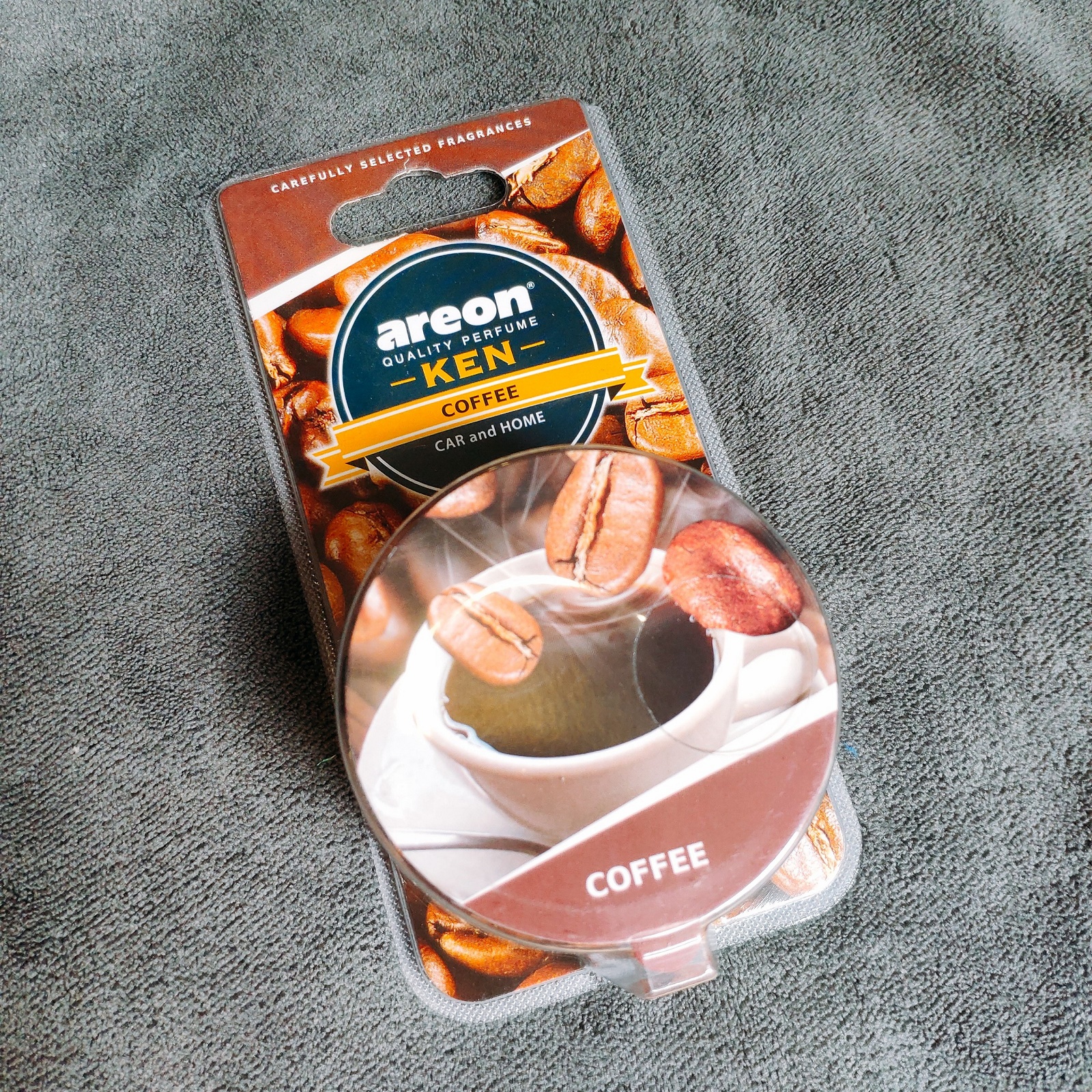 Sáp Thơm AREON Khử Mùi Ô Tô Xe Hơi Cao Cấp - Areon KEN (nhiều mùi), Hàng chính hãng, nhập khẩu Bulgaria - Apple & Cinnamon, Coffee, Black Crystall, Vanilla, Strawberry, Lemon, Lilac