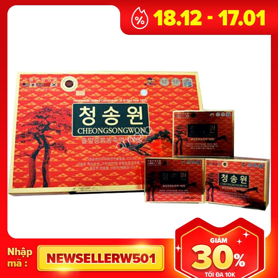 Tinh dầu thông đỏ hàn quốc chính hãng Cheongsongwon hộp 180 viên