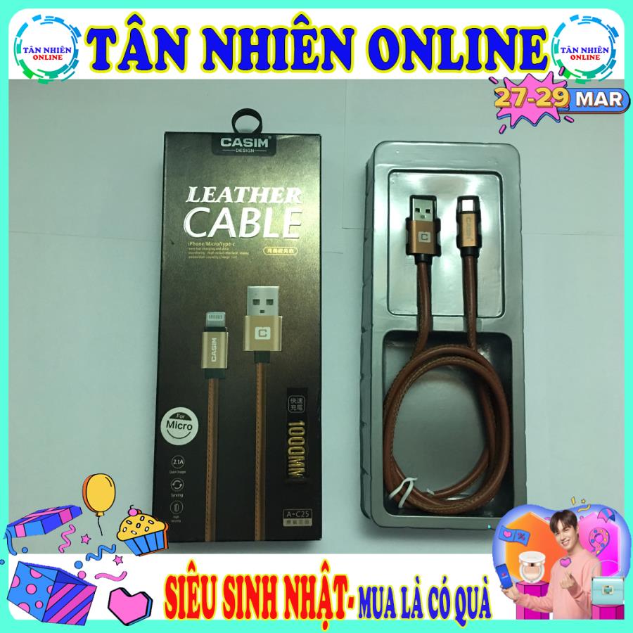 Dây cáp sạc Casim xịn dùng cho Micro