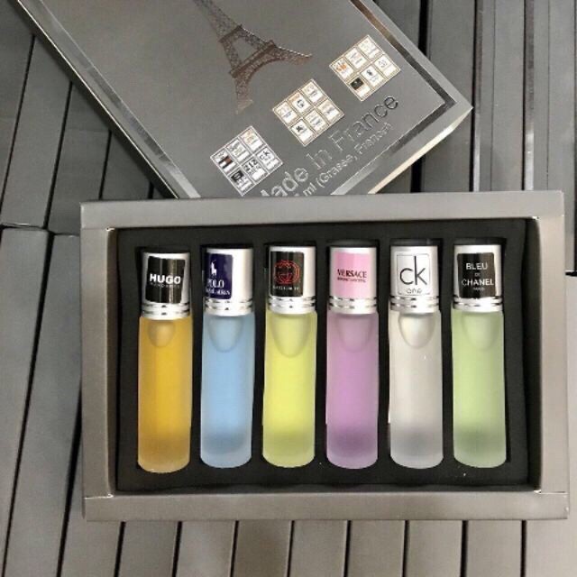 Set 6 Chai Nước Hoa Pháp dạng lăn 20ml/chai