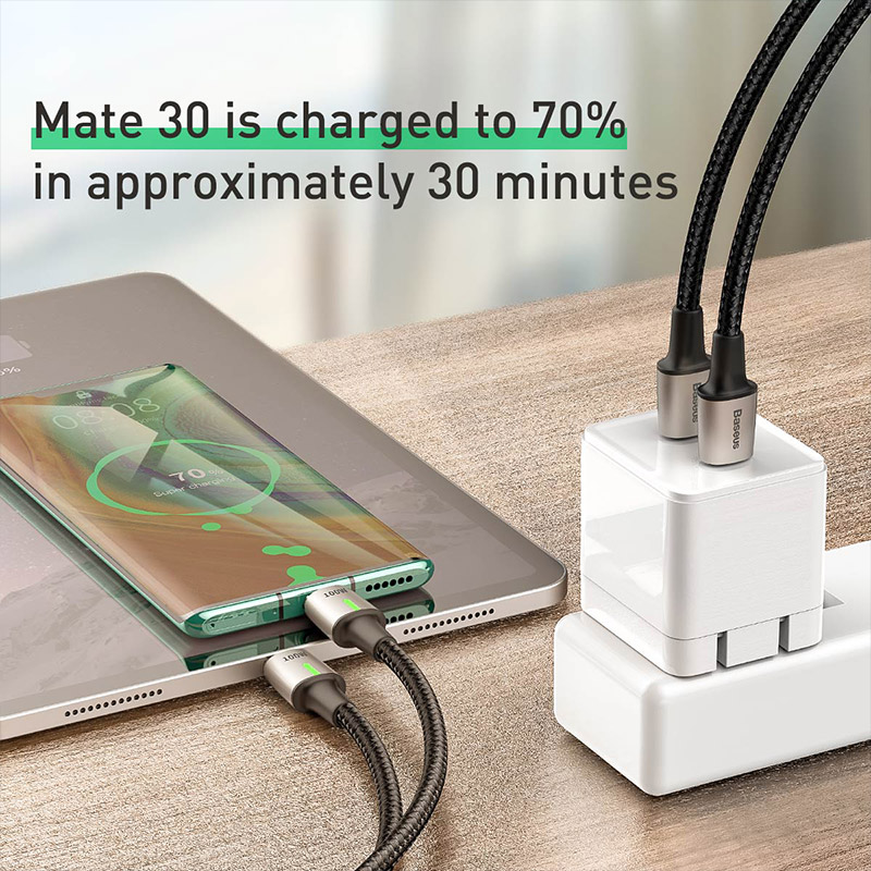 Baseus 100W Magnetic USB to Type C Cable 5A Fast Charing Magnet Cable Data Charge PD Fast Charger USB Cord For Laptop Samsung Xiaomi Phone ttshop247