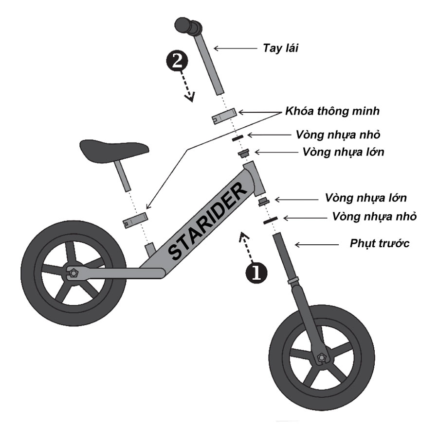 Xe thăng bằng STARIDER - phiên bản Air Pro (màu xanh dương)