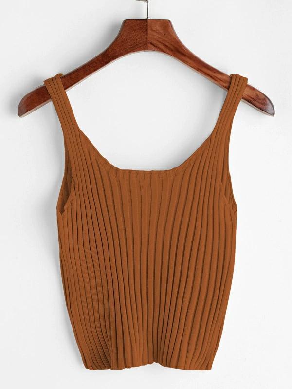 Áo thun ba lỗ body gân croptop
