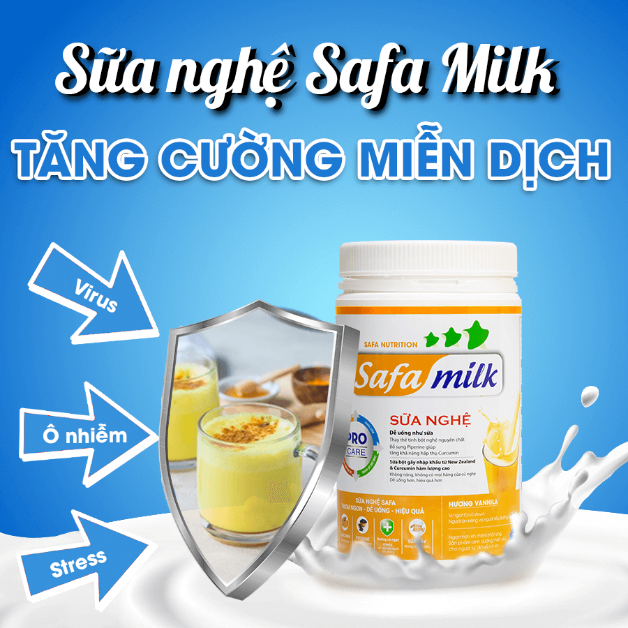 [HCM]Sữa nghệ Safa milk 100 gram Chính Hãng