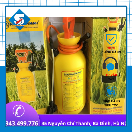 [XẢ KHO] Bình phun hoá chất, tưới cây Bình Minh loại 10 L