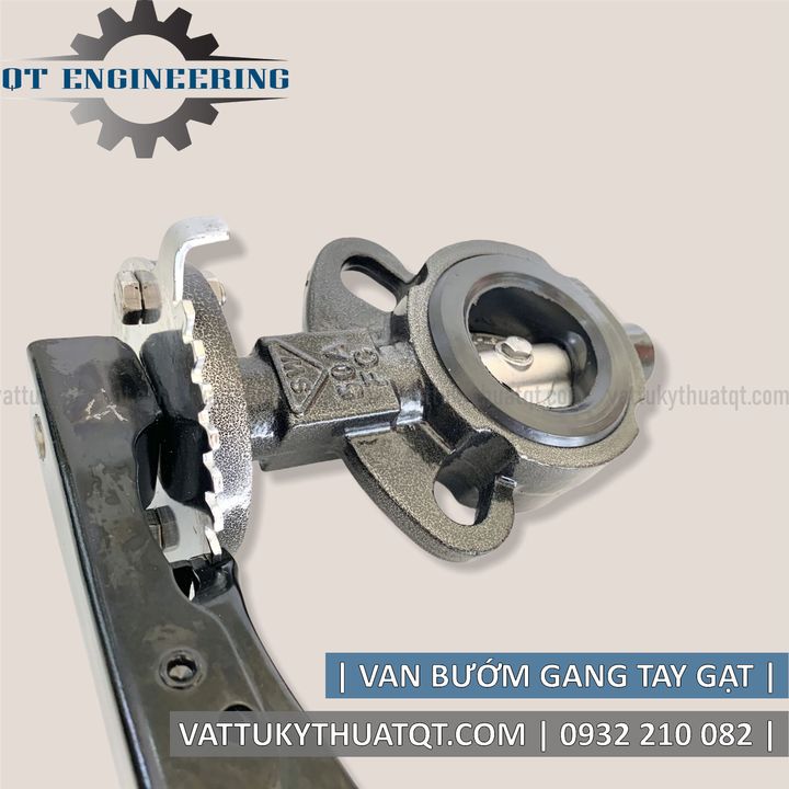 Van Bướm Gang Tay Gạt (SAMWOO KOREA-10K)- Phi 76mm - VATTUKYTHUATQT.COM