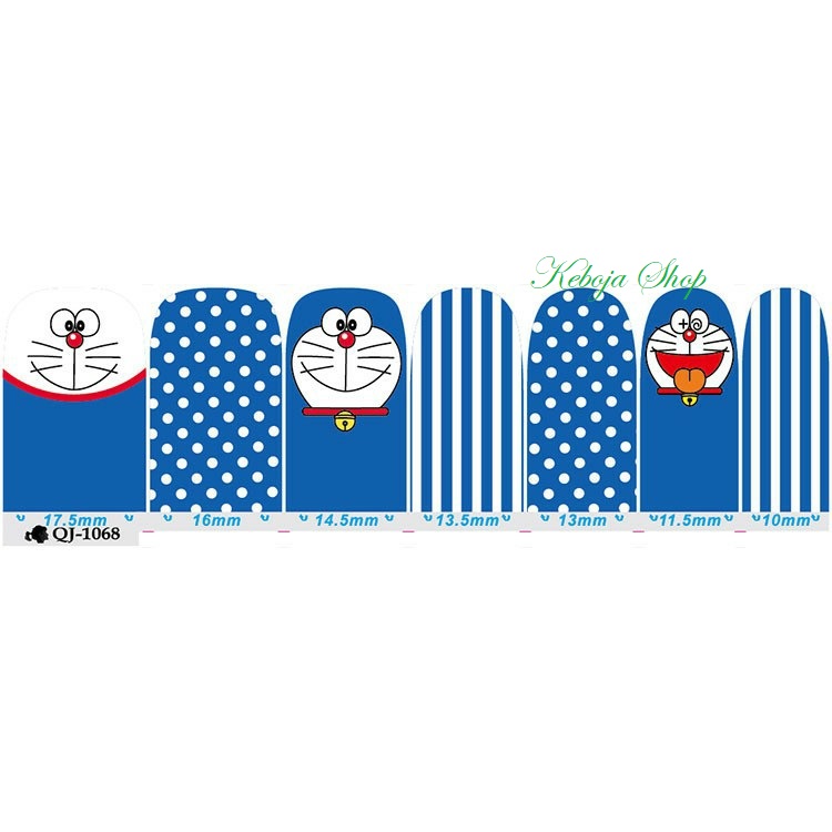 [HCM]Dán móng tay họa tiết hoạt hình dễ thương Doremon Doraemon