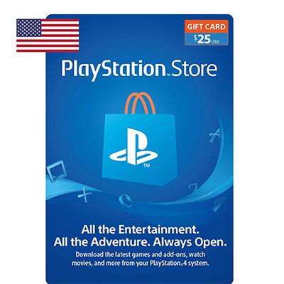 [HCM]Thẻ PlayStation PSN 25 USD Hệ US