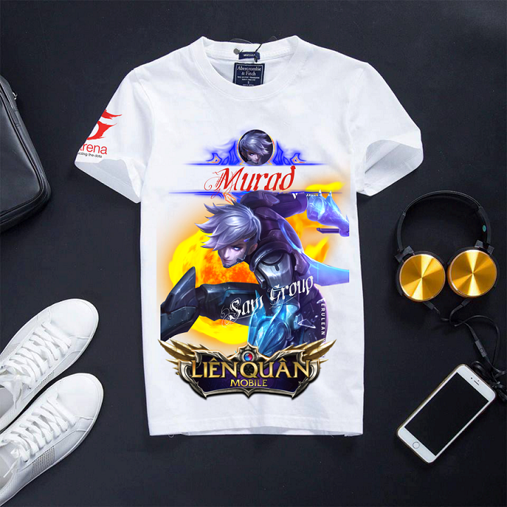 [XẢ KHO] Áo Liên Quân màu trắng cổ tròn chất cực đẹp, giá rẻ siêu hot Murad đặc dị