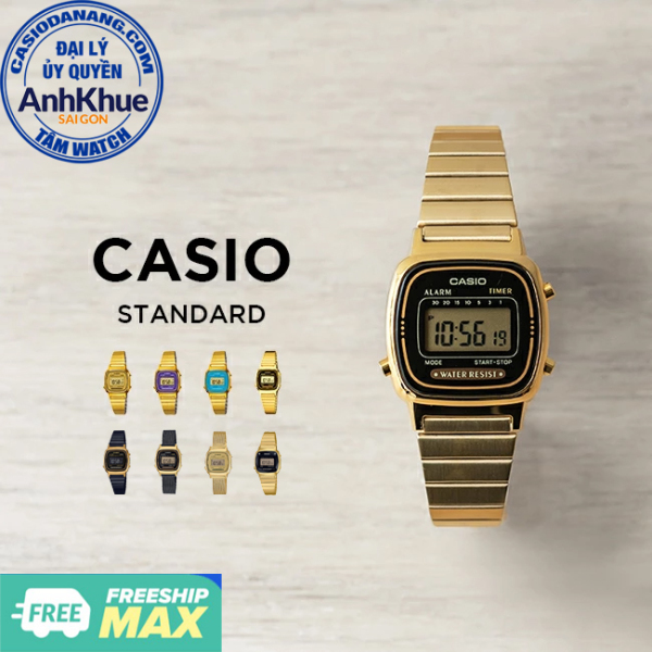 Đồng hồ nữ dây kim loại Casio Standard chính hãng Anh Khuê LA670 Series