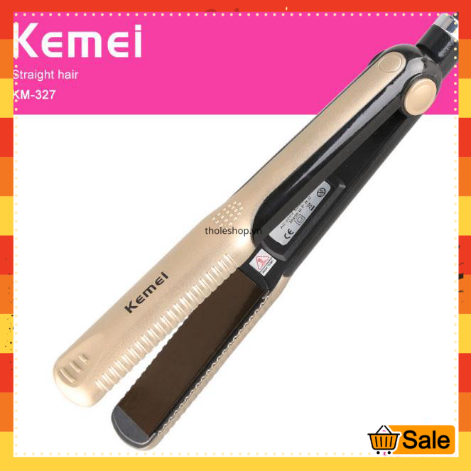 Xả kho - máy làm thẳng tóc - máy làm duỗi tóc đa năng - máy kẹp tóc kemei km-327 - dụng cụ làm thẳng tóc, không gây hư tóc