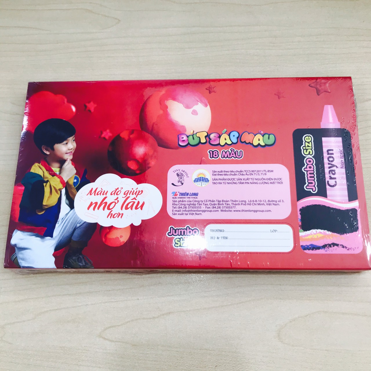 [HCM]Bút sáp màu Jumbo Colokit CR-C035 (18 màu)