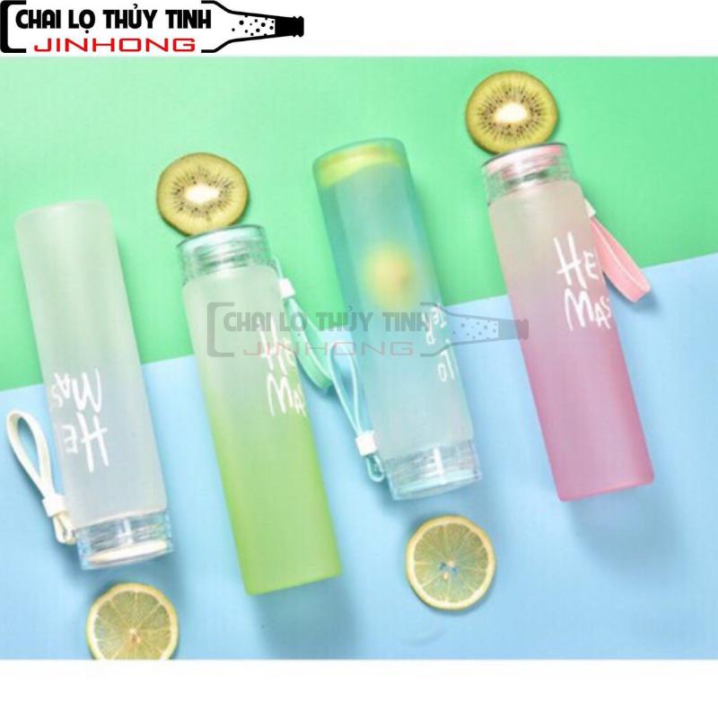 BÌNH THUỶ TINH HELLO MASTER 420ML MÀU SẮC JH-12 {Combo 2 màu}