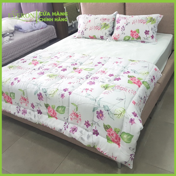 Bộ ga chun Tencel Trắng Edelin LT002