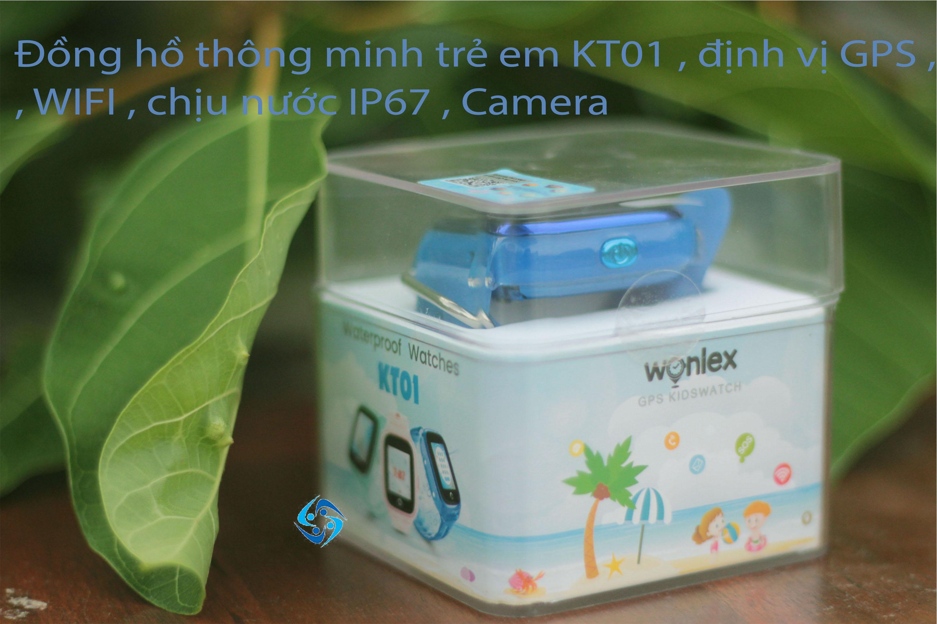 Đồng hồ thông minh Wonlex KT01 , camera , chịu nước IS67
