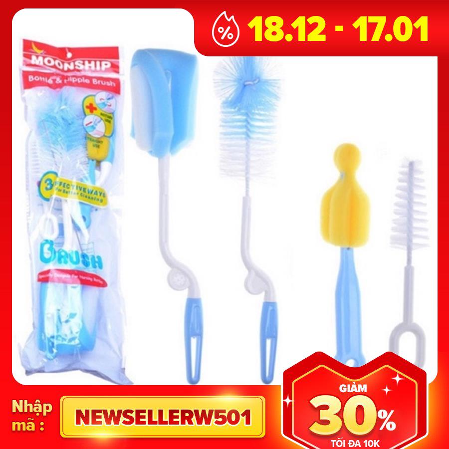 Bộ cọ rửa bình sữa 4 chi tiết