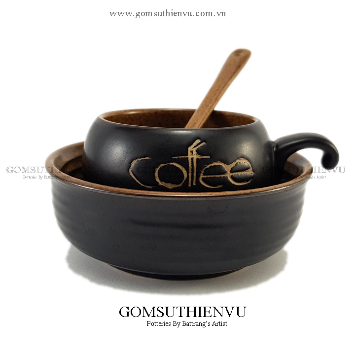 Cốc Cafe giữ nhiệt Bát Tràng Cao Cấp