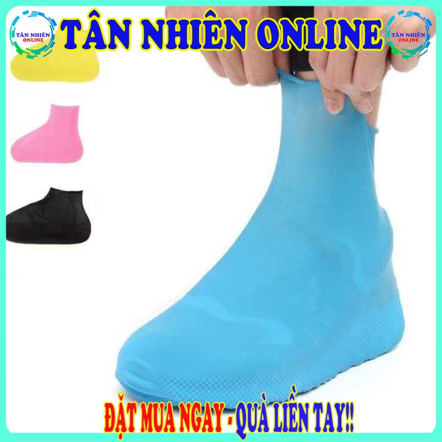 Bọc giày đi mưa silicon loại dày