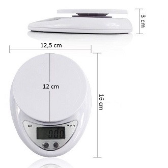 cân điện tử 5kg nhà bếp