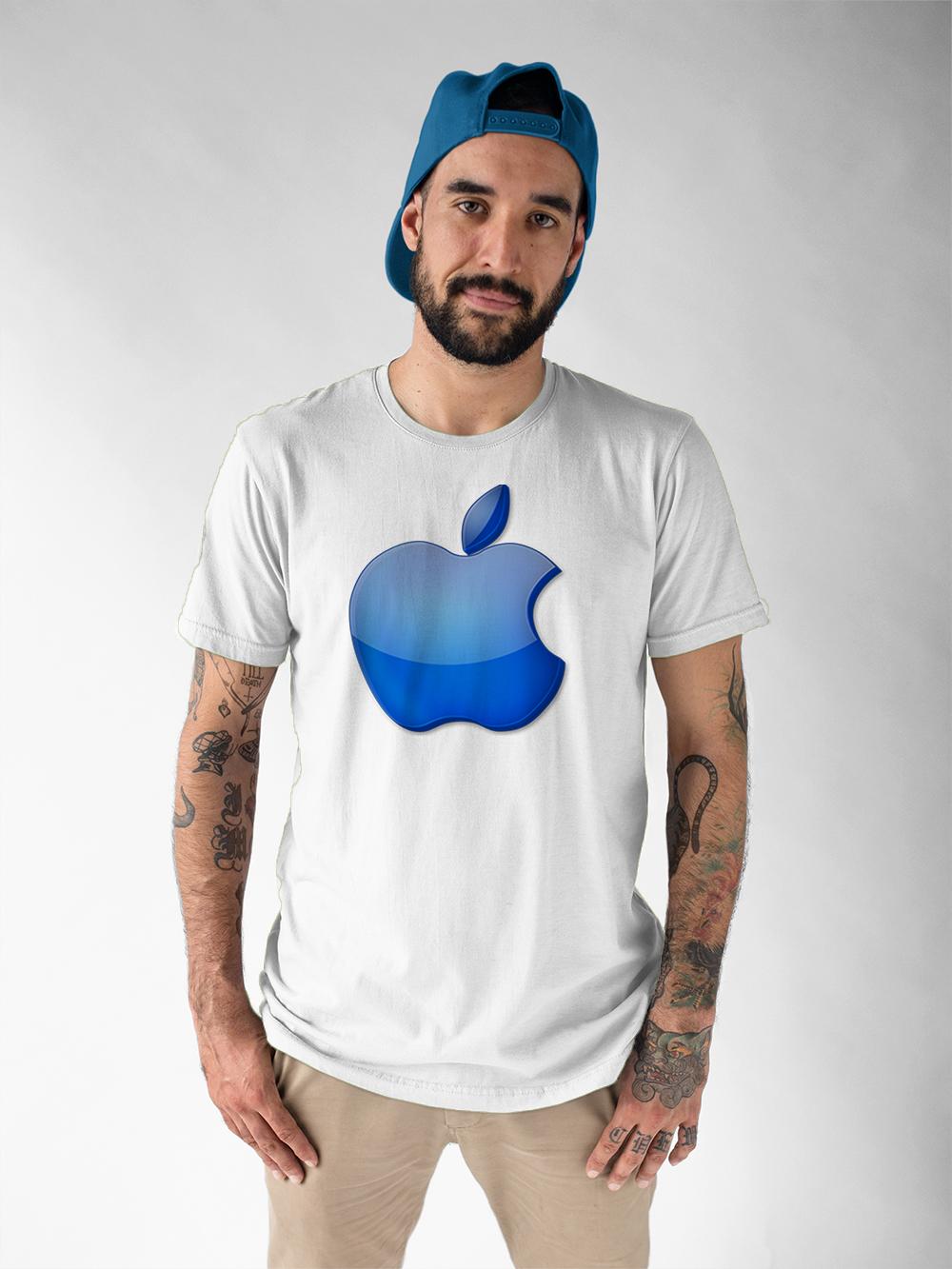 Áo thun Unisex in hình Apple phong cách 2007