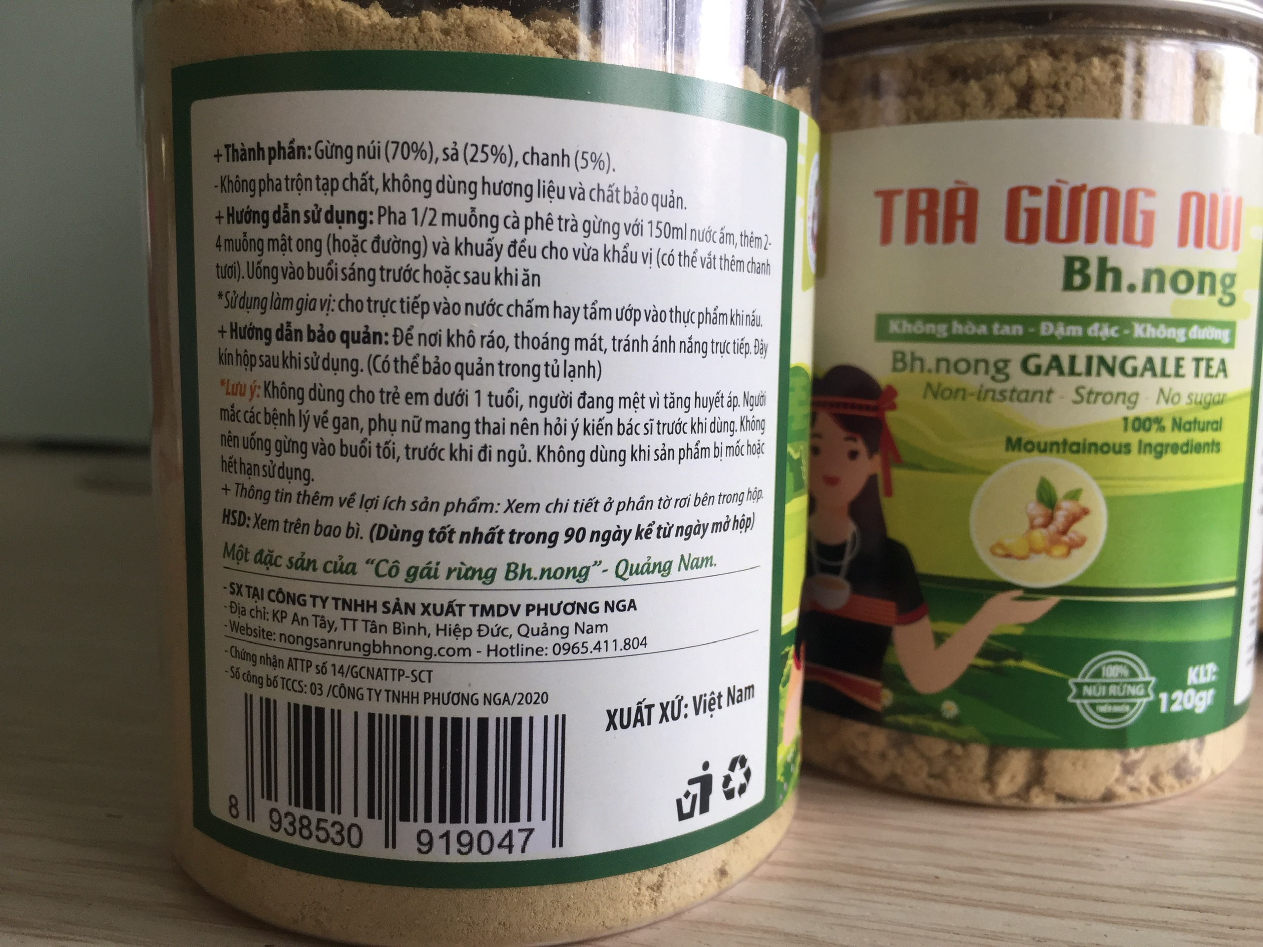 Trà gừng núi Bh'nong
