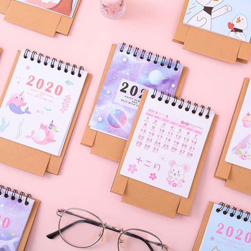 Lịch để bàn mini năm 2020