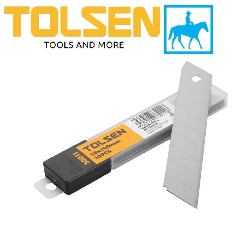 [HCM]Hộp 10 lưỡi dao rọc giấy TOLSEN 30011